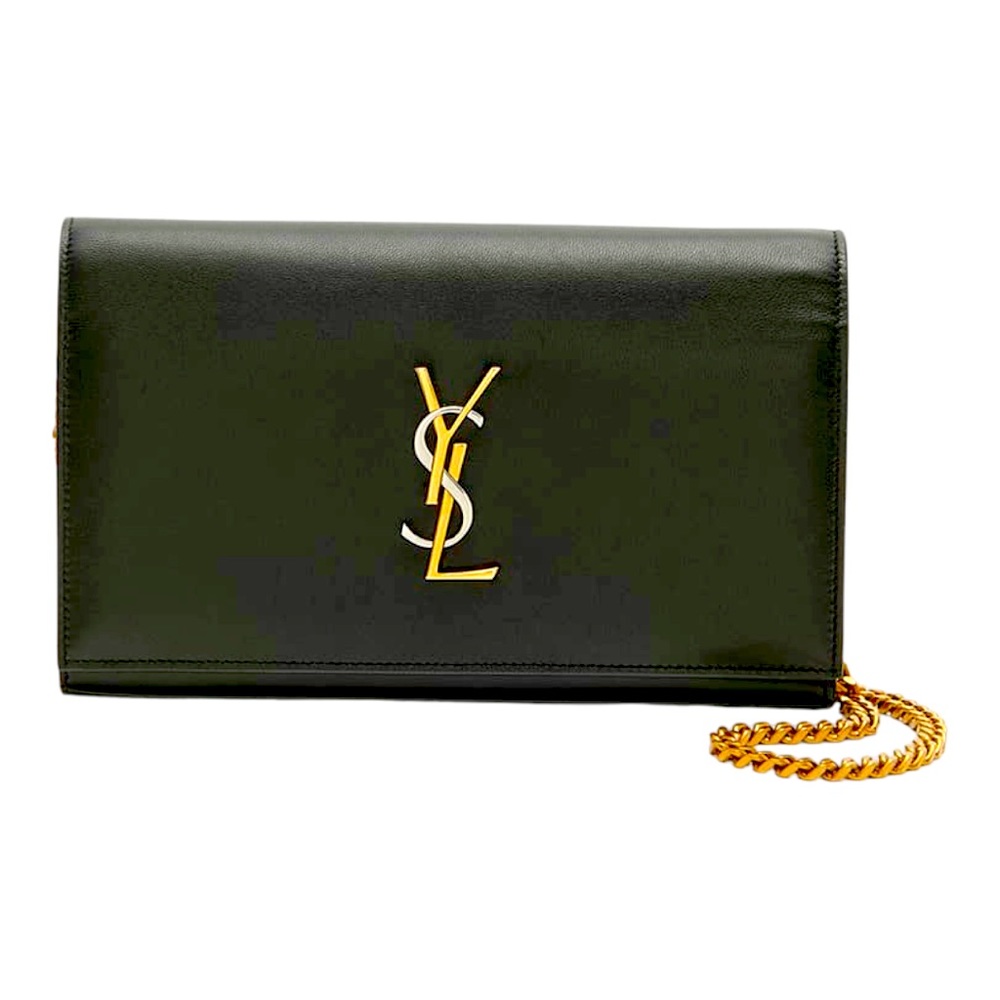 👜 🆕 Saint Laurent YSL Napa Leather Wallet on Chain